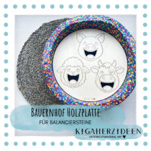Bauernhof Holzplatte für Balanciersteine