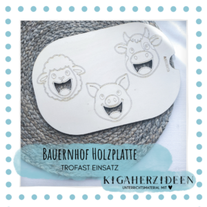 Bauernhof Holzplatte