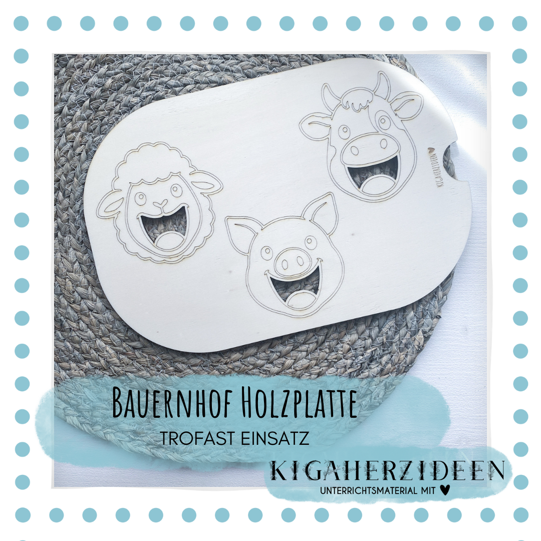 Bauernhof Holzplatte