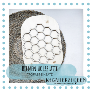 Bienen Holzplatte