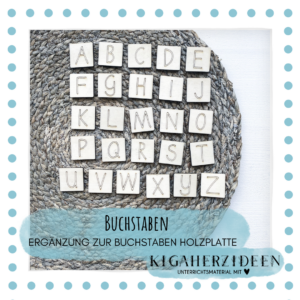 Buchstaben Ergänzung zur Buchstaben Holzplatte