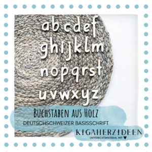 Buchstaben aus Holz - Kleinbuchstaben - Basisschrift