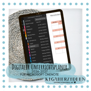 Digitaler Unterrichtsplaner für OneNote 2026-2027