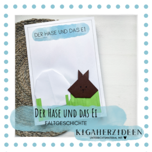 Faltgeschichte "Der Hase und das Ei"  - Download