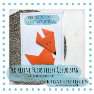 Faltgeschichte "Der kleine Fuchs hat Geburtstag" - Download