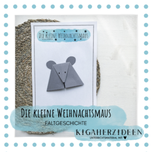 Faltgeschichte "Die kleine Weihnachtsmaus"  - Download