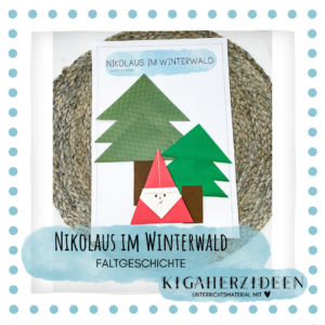 Faltgeschichte "Nikolaus im Winterwald"  - Download