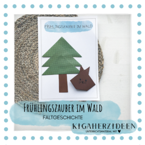 Faltgeschichte "Frühlingszauber im Wald"  - Download