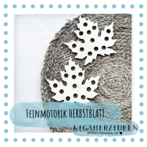 Feinmotorik Herbstblatt