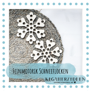 Feinmotorik Schneeflocke