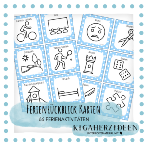 Ferienrückblick Karten - Download