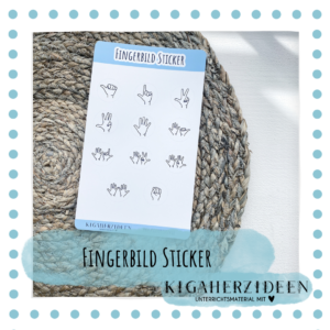 Fingerbild Sticker