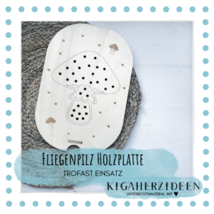 Fliegenpilz Holzplatte