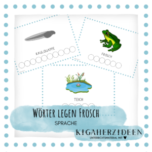 Wörter legen - Frosch - Download