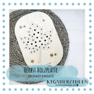 Herbst Holzplatte