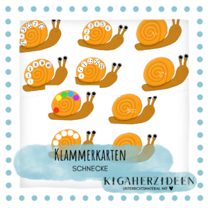 Klammerkarten Schnecke - Download