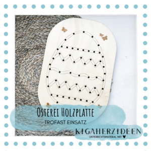 Osterei Holzplatte