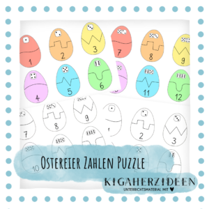 Ostereier Zahlen Puzzle - Download