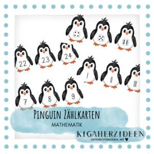 Zählkarten Pinguin - Download