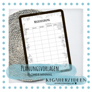 Planungsvorlagen "Flower minimal" - Download