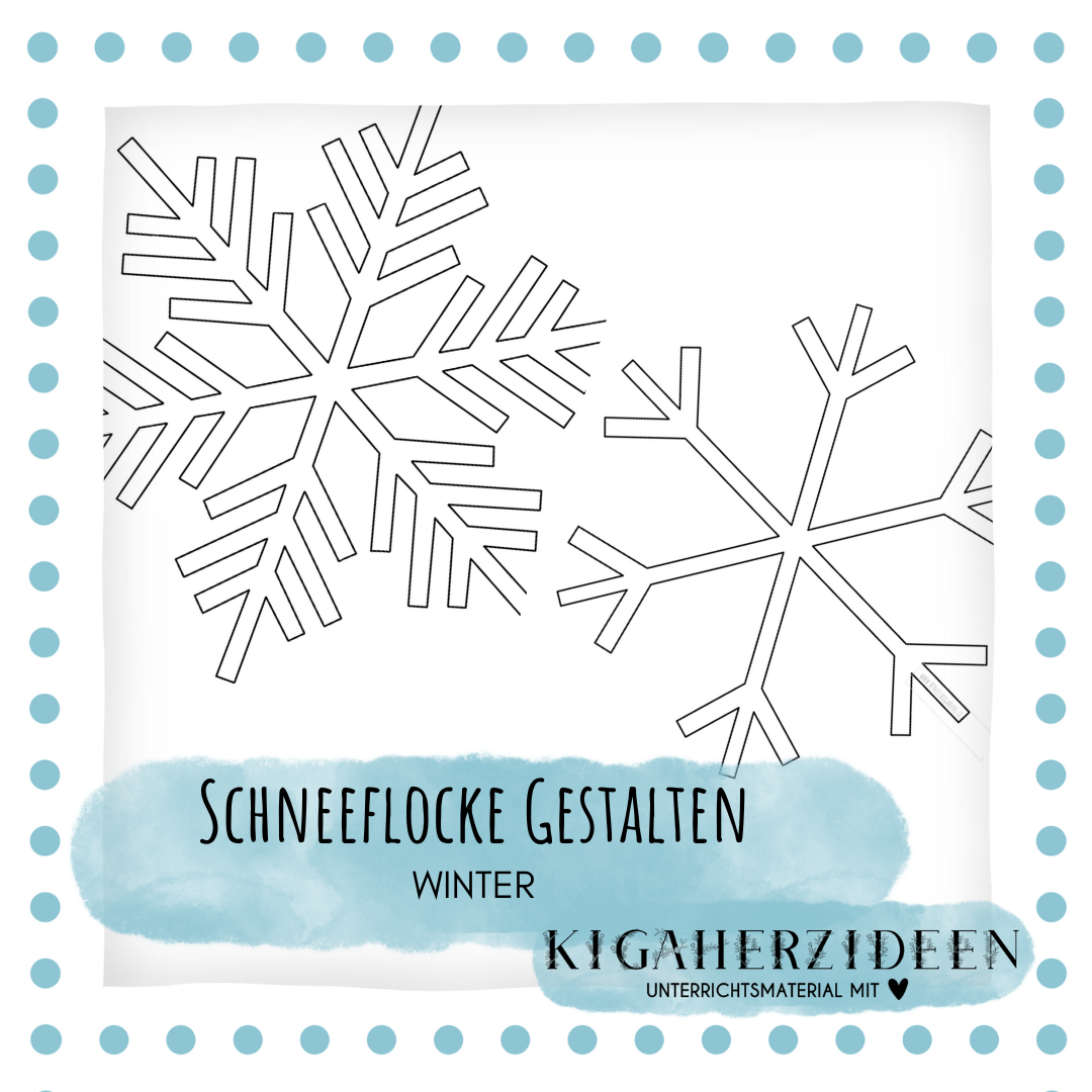 Schneeflocken Vorlage - Download