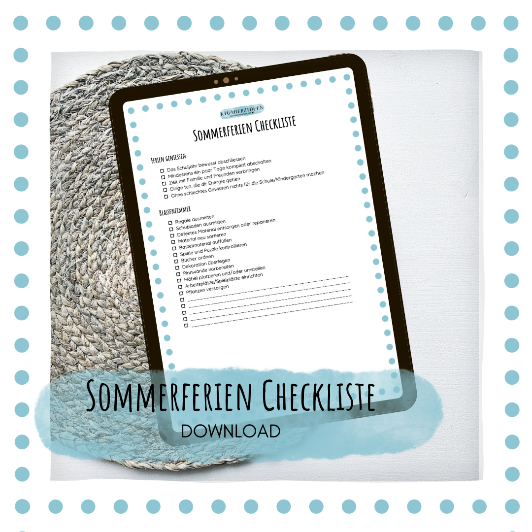 Sommerferien Checkliste