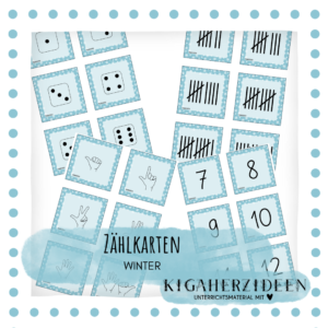 Zählkarten Winter - Download
