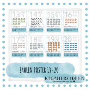 Zahlen Poster Ergänzung 13-20 - Download